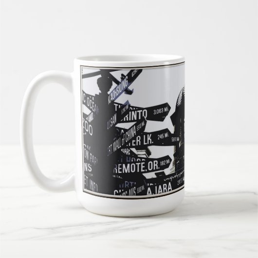 先駆的裁判所のコーヒー・マグ コーヒーマグカップ (左)
