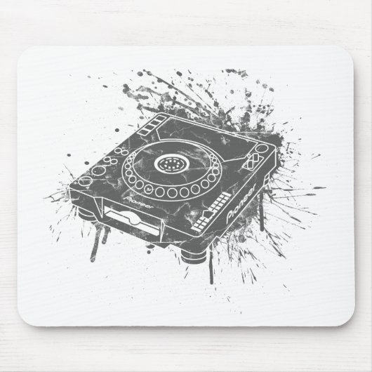 先駆的CDJ-1000落書き マウスパッド (正面)