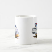 先駆者SSの白のトラック コーヒーマグカップ (中央)