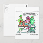 先験医が携帯電話をおもしろい失う ポストカード (正面/裏面)