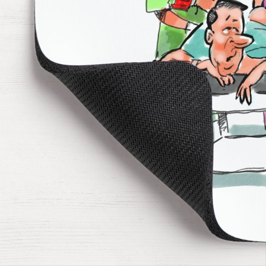 先験医が携帯電話をおもしろい失う マウスパッド (コーナー)