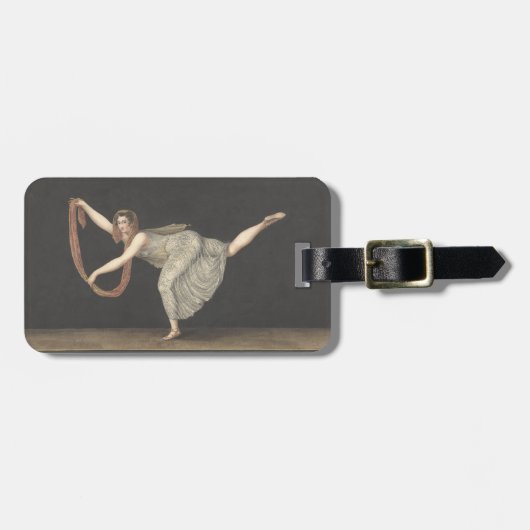 先deショールのダンスアネットKoblerアムステルダム1812年 ラゲッジタグ (正面横)