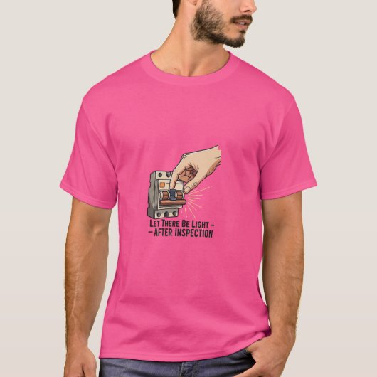 光あれ - 電気工事士 見積もり Tシャツ (正面)
