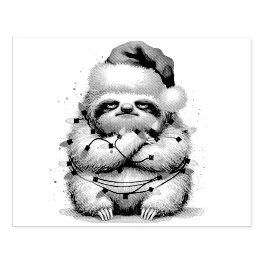 光いけなに絡まる波浪 ラバースタンプ (インプリント)