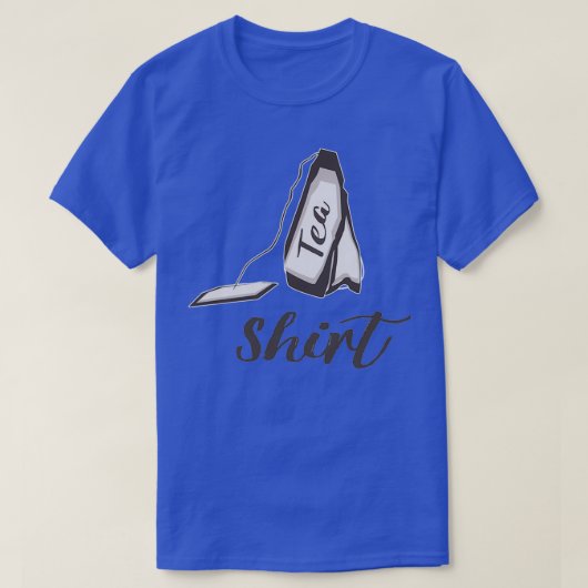 光おもしろいの上で茶 Tシャツ (デザイン正面)
