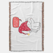 光おもしろいを消した猫 スローブランケット (正面縦)