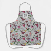 光かわいらし灰色の最高のお母さんフォトハミングバード エプロン (正面)