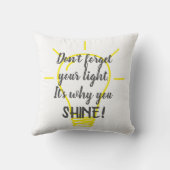 光が忘れ黄色に輝かないで クッション (裏面)