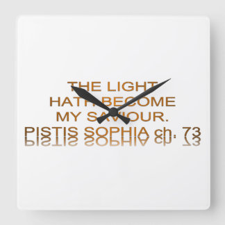 光が私の救い主になる スクエア壁時計