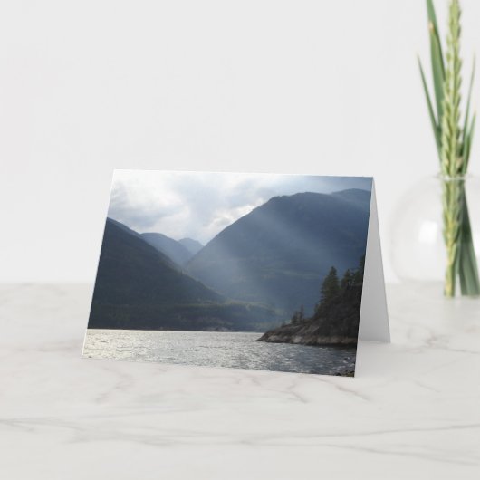 光が聖書的な引用文で雲を照らす カード (正面)