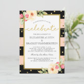 光っていることは|の花の婚約パーティを縞で飾ります 招待状 (スタンド正面)