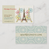 光っているパリの名刺 名刺 (正面/裏面)