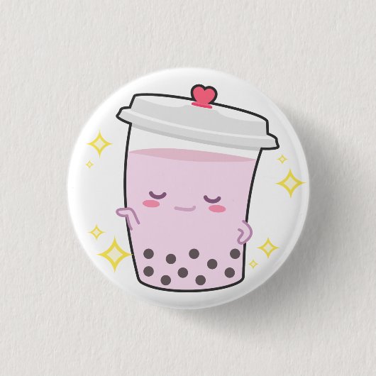 光っているNikaボタンPin 缶バッジ (正面)