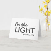 光である | Matthew 5:14 Bible Verse Christian カード (黄色い花)