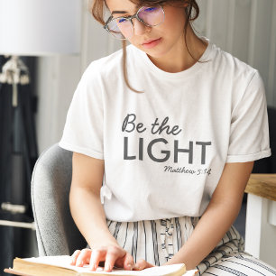 光である Matthew 5:14 Bible Verse Christian トライブレンドTシャツ
