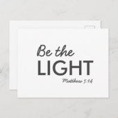 光である | Matthew 5:14 Bible Verse Christian ポストカード (正面/裏面)