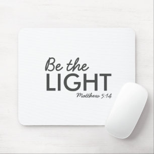 光である Matthew 5:14 Bible Verse Christian マウスパッド