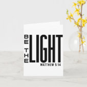 光となりなさい - クリスチャンの信仰、聖書の感動的な言葉 カード (黄色い花)