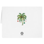 光とオルナムを持つ熱帯クリスマスパームツリー (裏面横)