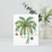 光とオルナムを持つ熱帯クリスマスパームツリー (スタンド正面)