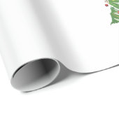 光とオルナムを持つ熱帯クリスマスパームツリー ラッピングペーパー (ロールコーナー)