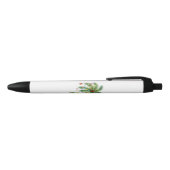 光とオルナムを持つ熱帯クリスマスパームツリー 黒ボールペン (トップ)