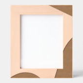 光とモダン影のミニマリスト木製レーザー レーザー彫刻フレーム (正面)