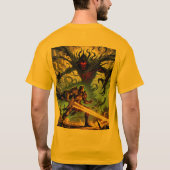 光と影のラグジュアリートランディングの障害の衝突 Tシャツ (裏面)