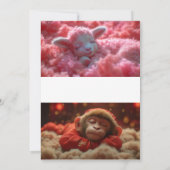 光と影の愛：夢のようなビーチ結婚式 招待状 (裏面)