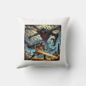 光と影の枕の衝突デザインlagzary クッション (裏面)