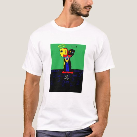 光と影の無限の踊り Tシャツ (正面)