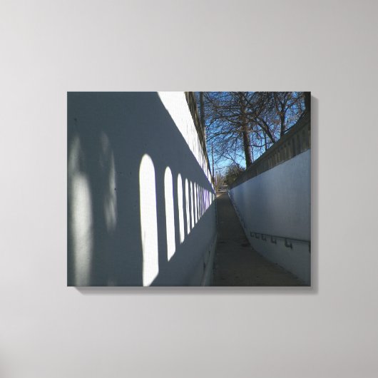 光と影の経路の写真キャンバス キャンバスプリント (正面)