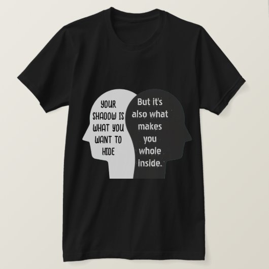 光と影の自分Tシャツデザイン Tシャツ (デザイン正面)