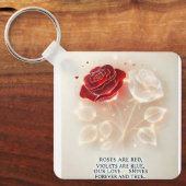 光と愛のバラ キーホルダー (正面)