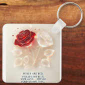 光と愛のバラ キーホルダー (裏面)