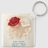光と愛のバラ キーホルダー (裏面)