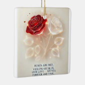 光と愛のバラ セラミックオーナメント (右)