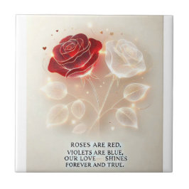 光と愛のバラ タイル