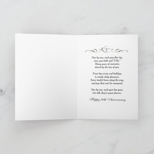 光と星で20周年 カード (内部)