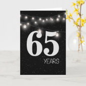 光と星で65周年 カード (黄色い花)