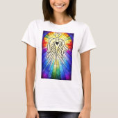 "光と治癒の誕生" Tシャツ (正面)