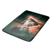 光と煙の中の女性 バスマット (アングル)