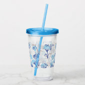 光と空気あじさい花柄 アクリルタンブラー (裏面)