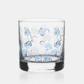 光と空気あじさい花柄 ウイスキーグラス (右)