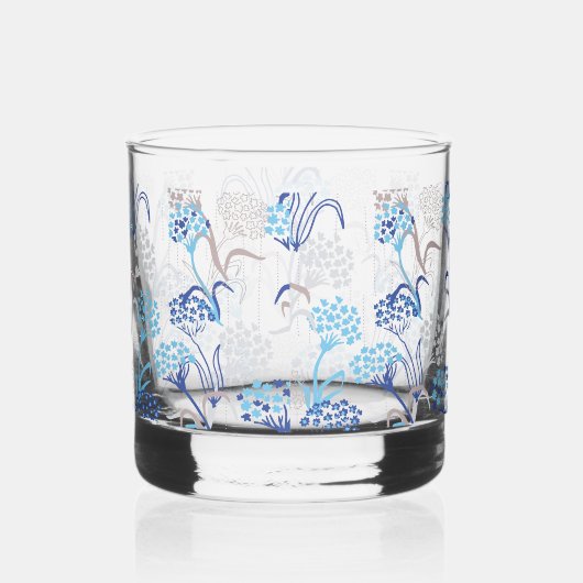 光と空気あじさい花柄 ウイスキーグラス (右)