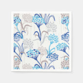 光と空気あじさい花柄 スタンダードカクテルナプキン (正面)
