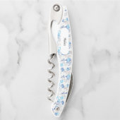 光と空気あじさい花柄 ソムリエナイフ (正面)