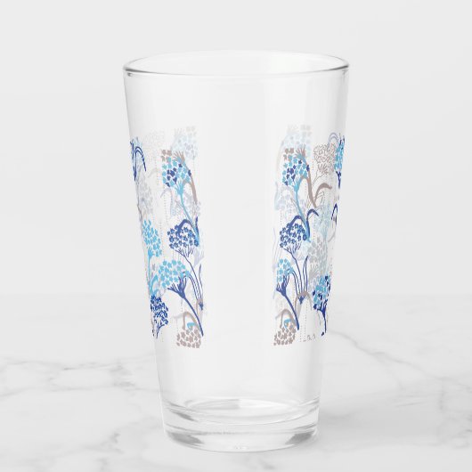 光と空気あじさい花柄 タンブラーグラス (右)