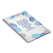 光と空気あじさい花柄 ノートブック (右側)