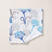 光と空気あじさい花柄 バスタオルセット (ウォッシュタオル)